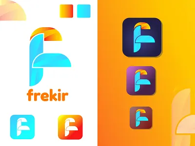 frekir logo | Lettermark logo branding design graphic design icon illustration illustrator logo logo design typography vector
