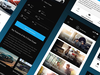 Mobile app for Mercedes Ukraine animated animation app design inspiration interface mercedes mercedes benz mobile ui ux