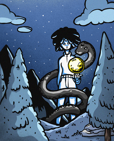 The night sky filled with light africa afro moon moonlight night sky snake
