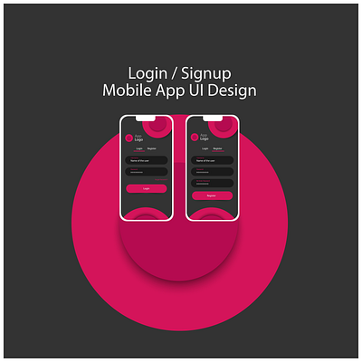 Login and SIgnup Mobile App UI and UX adobe illustrator adobe xd app design icon illustration ui ux web design web ui