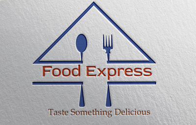 Logo Mockup Food Express adobe illustrator adobe photoshop brand identity branding creative design graphicdesign illustration mockup