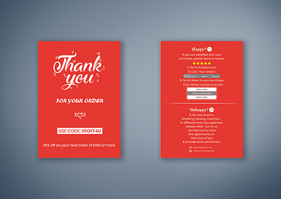 Design Thank You Card amazon amazon package insert card amazon product insert card amazon thank you card card package insert package insert card post card postcard product insert product insert card reward card thank you thank you card