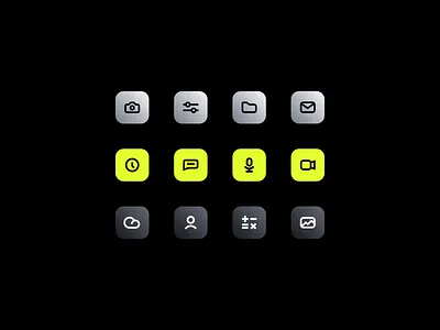 Chunky Icons android iconography icons icons pack icons set iconset ios minimal signage ui uiux ux