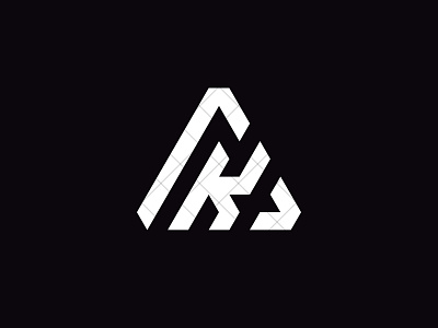 AK Monogram ak ak fitness logo ak logo ak monogram ak sports logo branding design fitness logo ka ka fitness logo ka logo ka monogram logo logo design logotype minimal monogram sports logo tri angle typography