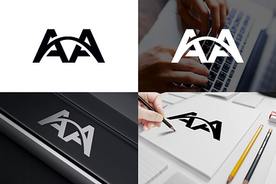 Initial Letter AA Minimalist Typography Logo Design aa logo brandidentity branding creative creative design design art icon illustration initial logo letter logodesign minimal typography ux vector