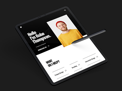 Portfolio Landing Page branding freelancer portfolio trending