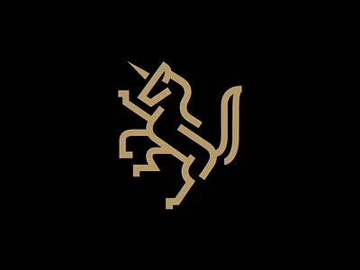 UNICORN LOGO branding design hockey horse logo magic magical marszalek sports unicorn unicorn logo unicorns