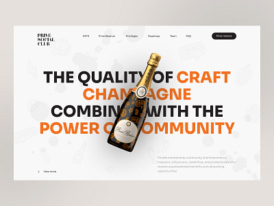 NFT wine collection bottle clean crypto drink food landing page motion graphics nft restaurant uidesign uiux website white wine winery wineshop