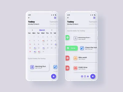 Calendar App Design in Neumorphism adobe adobe xd android calendar app calendar design dailyui design dribbble ios light theme minimalist neumorphism neumorphism ui softui ui ux