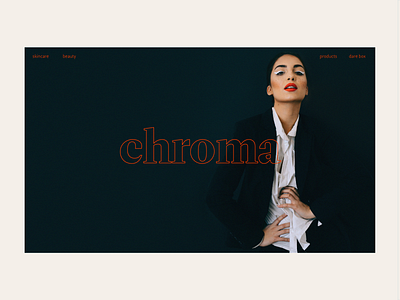 Chroma - Landing Page beauty brand brand design digital branding digital platform identity design logo logo design visual identity web design