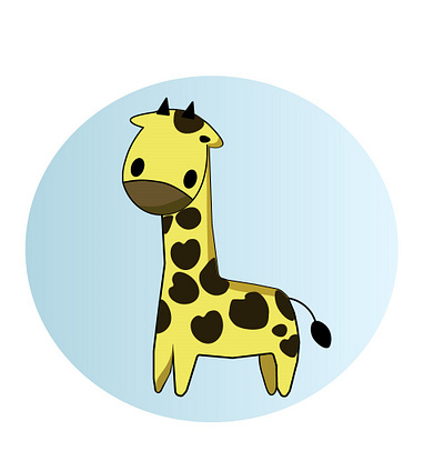 giraffe animation app design graphic design icon illustration illustrator logo minimal vector