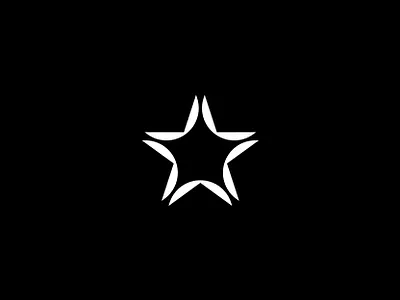 Star Logo brand branding digital geometric geometry icon identity illustration industrial lines logo mark media minimal modern rotation space star star logo symbol
