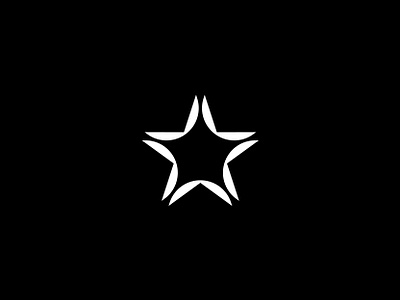 Star Logo brand branding digital geometric geometry icon identity illustration industrial lines logo mark media minimal modern rotation space star star logo symbol