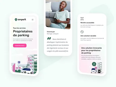 Zenpark Mobile Version art direction art director branding design icon illustration interface mobile ui ux webdesign