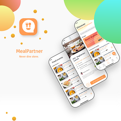 MealPartner - Social Dining App Concept concept ui ux