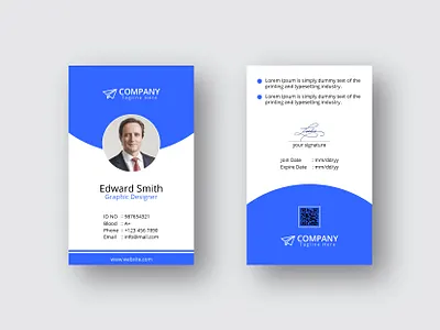 ID Card Design business id card company id card corporate id card corporate identity employee id card id badge id card design id card template identity card minimal business card modern id card design office id card professional id card