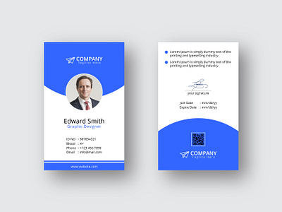 ID Card Design business id card company id card corporate id card corporate identity employee id card id badge id card design id card template identity card minimal business card modern id card design office id card professional id card