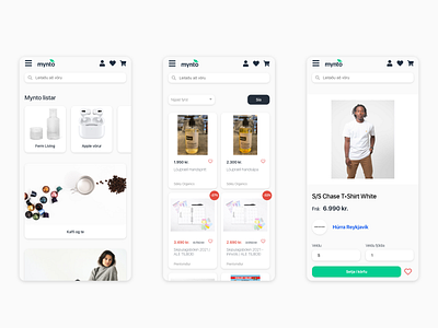 Mynto webapp product shopping webapp webapps website xd
