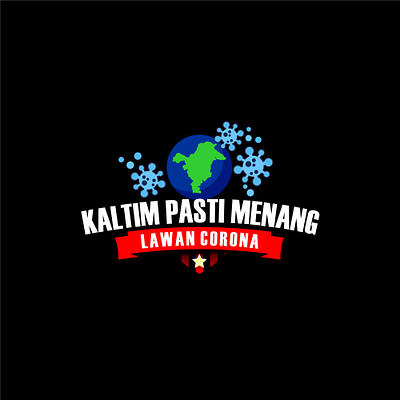 KALTIM PASTI MENANG design flat graphic design logo vector