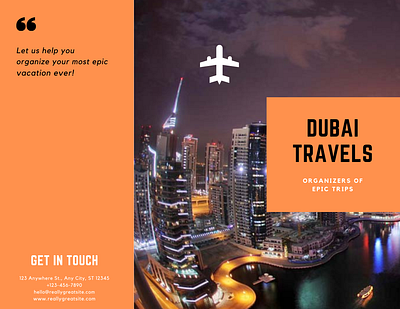 Dubai Travel Brochure Design brand identity branding brochure brochure mockup business company logo creative creative design design graphicdesign logodesign travel agency