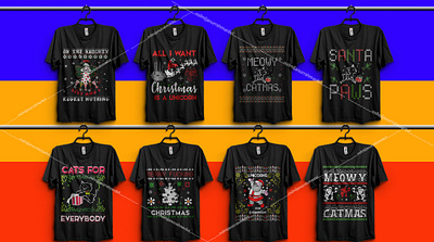 Christmas T-Shirt Design Bundle branding christmas christmas card christmas party christmas tshirt graphic design illustration merch by amazon t shirt design t shirt design vector typography typography t shirt design ui ux vector