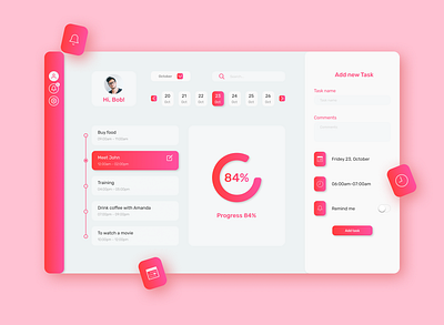 Task desktop app app calendar clean daily design desktop desktop app task task list task management task manager uiux