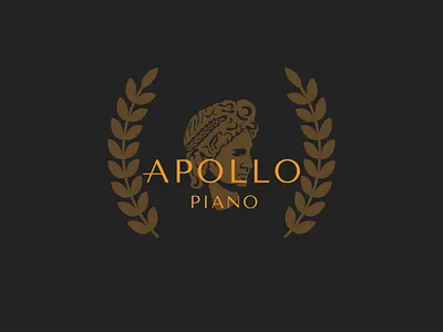 APOLLO apollo black branding design god gold illustration inspiration logo piano vector