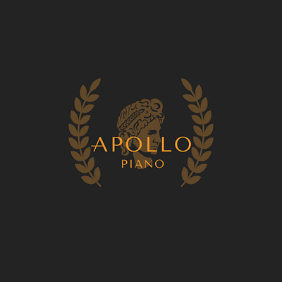 APOLLO apollo black branding design god gold illustration inspiration logo piano vector