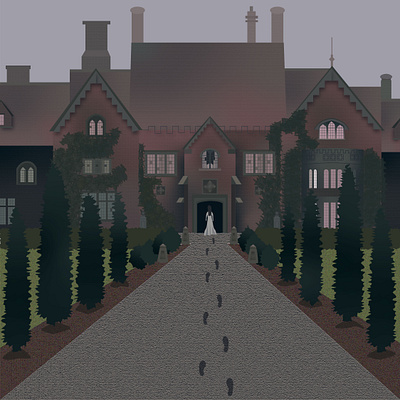 The Haunting of Bly Manor design ghost halloween illustration illustration art illustrations illustrator netflix