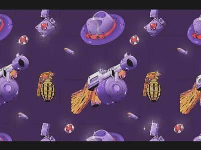 Thompson casino flat flat illustration flatdesign granade gun illustration item mafia props thompson vector zippo