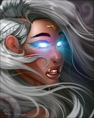 Storm comics concept art illustration storm xmen
