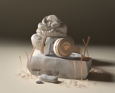 Beat x Mood 3d art 3d artist branding cinema4d illustration redshift