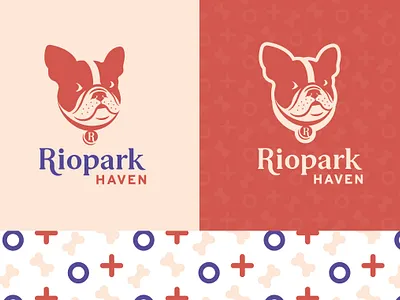 Riopark Haven animal animals brand brand identity bulldog dogs haven english bulldog haven icon logo logo design logodesign logos logotype pets vector