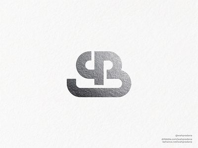 SB Monogram | Logo artwork branding creative drawing graphic deisgn icon illustration lettermark lettermarklogo letters logo logo design logodaily monogram monoline monoline logo sb silver type vector