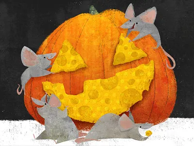 Snack-o-Lantern 🐭 🎃 animal book illustration character design childrens book childrens illustration cute halloween holiday illustration illustrator picture book picturebook