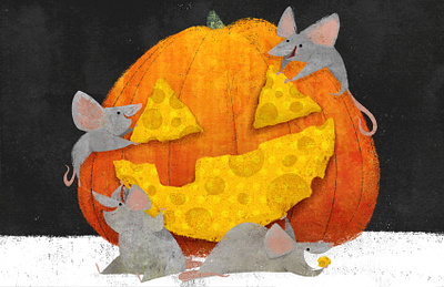 Snack-o-Lantern 🐭 🎃 animal book illustration character design childrens book childrens illustration cute halloween holiday illustration illustrator picture book picturebook