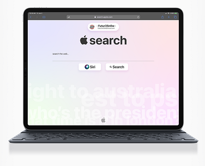 Search // iPad apple concept design ipad search web