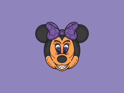 Minnie Mouse but make it Spooky disney disney art disney characters disney princess disney world disneyland halloween halloween design illustration mickey mouse mickeymouse minnie minnie mouse mouse procreate spooky walt disney