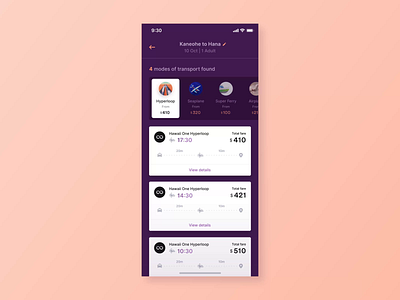 Travel App - Interactions animation app app ui card clean app design clean ui design flat ui minimal minimal app design planes taxi transport transportation travel app traveling ui