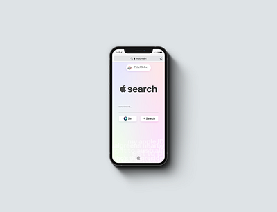 Search // iPhone apple concept design iphone search web