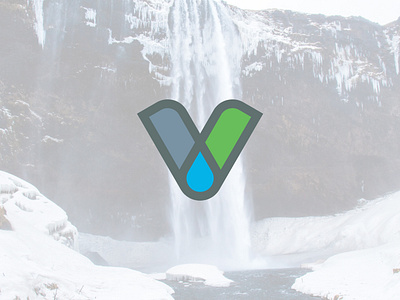 Vatten Logo & Branding branding color logo colour logo corporate identity letter logo letter logo design letter logos logo logo design logodesign logos nature logo v logo water logo