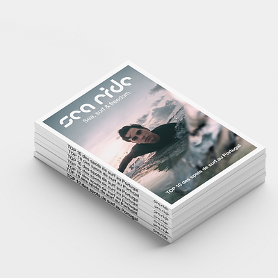 Sea Ride Magazine Concept branding concept logo magazine magazine cover mockup
