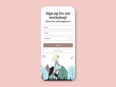 DailyUI 001 Sign Up app dailyui dailyui001 dailyuichallenge design illustration ui ux