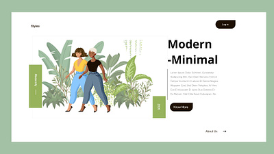 Minimal landing branding design minimal ui ui website template ux web website