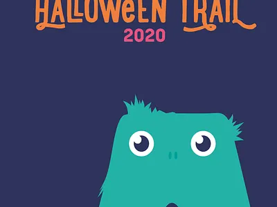 Halloween Trail 2020 branding colour illustration
