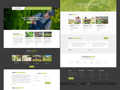 The Landscaper - Lawn & Landscaping WP Theme business envato gardening landscaping qreativethemes themeforest wordpress design wordpress theme wp themes