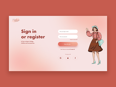 Log in page concept concept design figma illustration ui ux web website