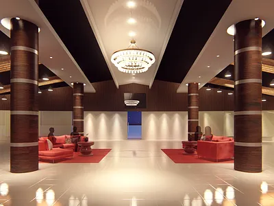 Interior Render of a Convention Hall 3d architecture design interior interior design lumion render