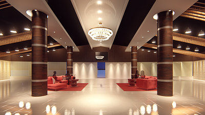 Interior Render of a Convention Hall 3d architecture design interior interior design lumion render