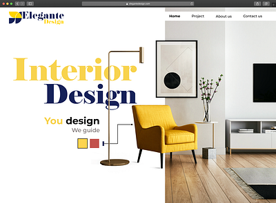 Elegante design landing page interaction design interior design landingpage ui user experience userinterface webdesign